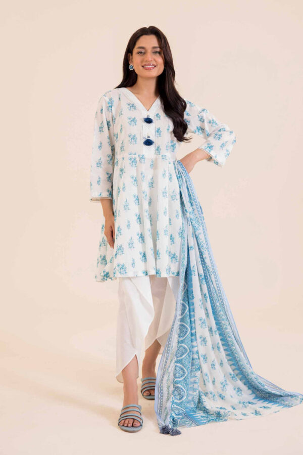 Nishat  lawn Unstitched 3PC